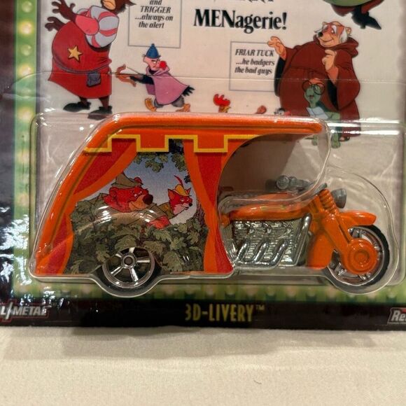 Disney Robin Hood & His Merry MENagerie Hot Wheels Real Riders Die Cast Car NWT - Picture 3 of 7